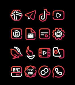 CherryLine - Red Icon Pack screenshot 14