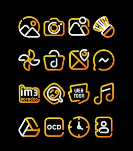 SunLine - Yellow Icon Pack screenshot 2