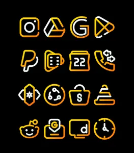SunLine - Yellow Icon Pack screenshot 3