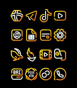 SunLine - Yellow Icon Pack screenshot 9
