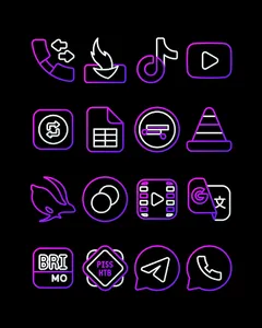 WineLine Purple - Icon Pack screenshot 0