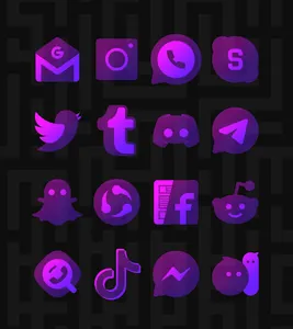 Murasaki Purple - Icon Pack screenshot 12