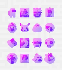 Murasaki Purple - Icon Pack screenshot 13