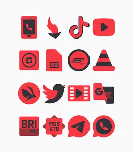 Karaz Red - Icon Pack screenshot 14