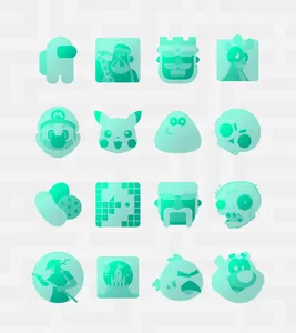 Takoizu Cyan - Icon Pack screenshot 13