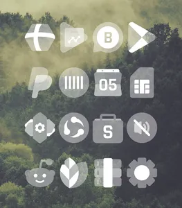 Transparent White - Icon Pack screenshot 13