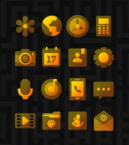 Himawari Yellow - Icon Pack screenshot 10