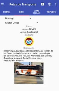 Rutas de Transporte screenshot 1