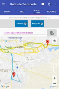 Rutas de Transporte screenshot 3