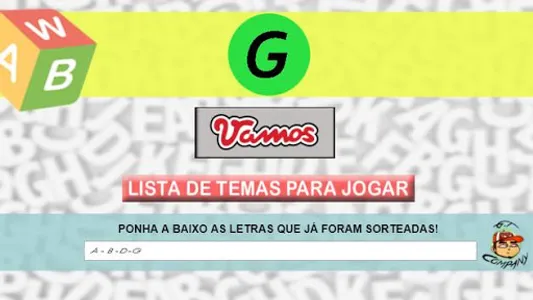 SORTEADOR DE LETRAS - ADEDONHA screenshot 0