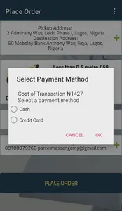 Parcel Messenger Customer screenshot 4