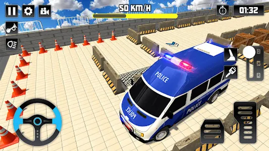 Police Van Parking Game Drive screenshot 14