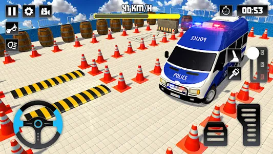 Police Van Parking Game Drive screenshot 15