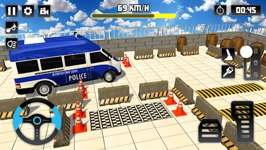Police Van Parking Game Drive screenshot 19