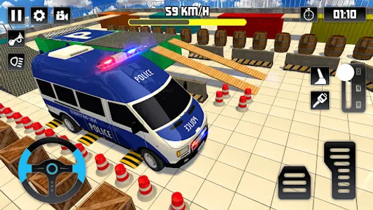 Police Van Parking Game Drive screenshot 20