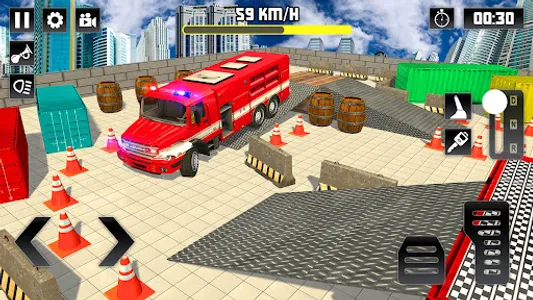 Fire Truck Parking Water Game screenshot 13