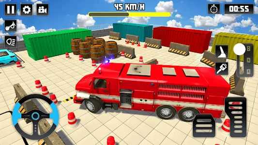 Fire Truck Parking Water Game screenshot 17