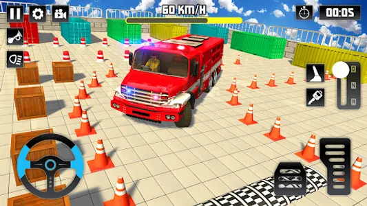 Fire Truck Parking Water Game screenshot 18