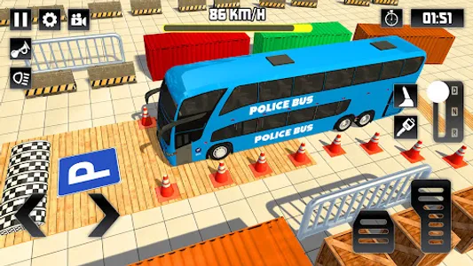 Police Bus Parking - parking screenshot 4