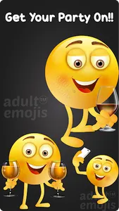 Party Emoji Sticker Keyboard screenshot 1