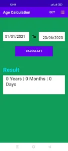 Age Calculation screenshot 1