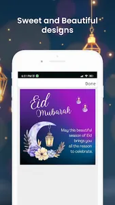 Eid Mubarak cards + gif screenshot 2