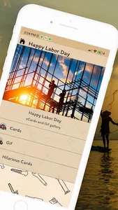 Happy Labor Day card + gif screenshot 1