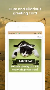 Happy Labor Day card + gif screenshot 2