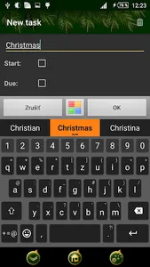Xmas green & gold theme screenshot 4