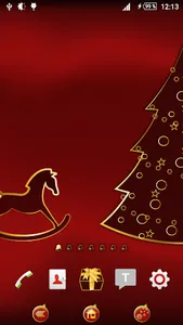Xmas red & gold theme screenshot 0