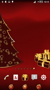 Xmas red & gold theme screenshot 1