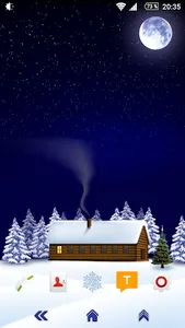 Xmas Snowy Cottage Theme screenshot 0