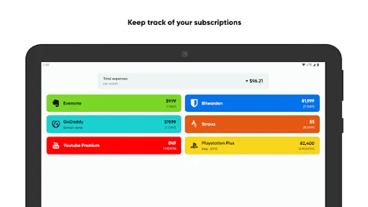 Tilla - subscriptions manager screenshot 6