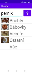 Recepty screenshot 0