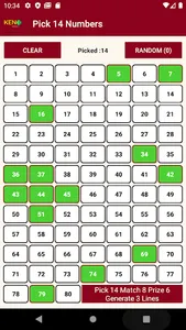 Keno Smart screenshot 2