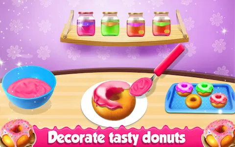 Donut Maker Girls Cooking Game screenshot 4