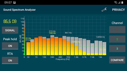 Sound Spectrum Analyzer screenshot 1