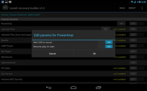 PCV Startup Builder screenshot 2