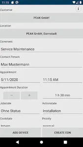 repV Servicejob Creator screenshot 1