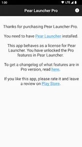 Pear Launcher Pro screenshot 1