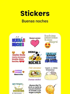 Stickers buenos días y noches screenshot 5