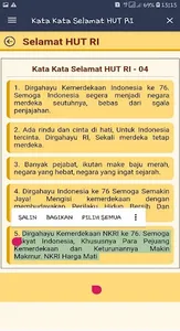 Kata Kata Selamat HUT RI screenshot 5