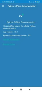 Python documentation offline screenshot 0
