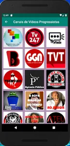 Canais de Vídeos Progressistas screenshot 0
