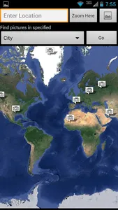 Photo Earth: Map & Geotag Pics screenshot 1