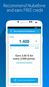 Nubefone: Low-cost calls screenshot 3