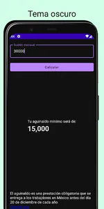 Aguinaldo Calculadora screenshot 0