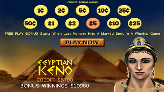 Egyptian Keno Catch The Scarab screenshot 11