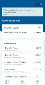 Performance Finance Mobile screenshot 1