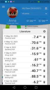 Enter marks and show average screenshot 2